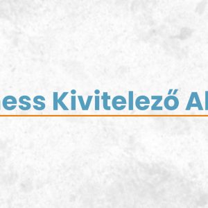 Business Kivitelező alapok